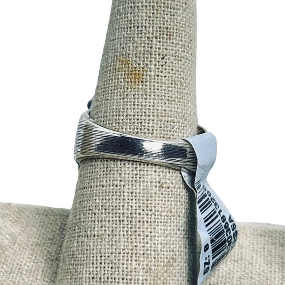 Brighton Contessa Silver Tone And Blue Glass Swarovski Crystals Ring (R460) - Picture 5 of 9